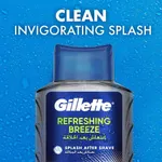 Gillette Refreshing Breeze After Shave Splash 100ml – Thumbnail 3
