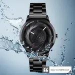 SKMEI 9210 Stainless Steel Analog Luxury Quartz Men's Watch – Dial Color: Black, Strap Color: Black – Thumbnail 2