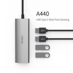 WiWU Alpha A440 4-in-1 USB Type-C Hub Gray – Thumbnail 2