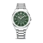 Naviforce 9212 Authentic Stainless Steel Analog Men's Watch – Dial Color: Green, Strap Color: White – Thumbnail 1