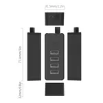 Orico W5P-U2-030-BK-BP 4 Port USB 2.0 Hub Black – Thumbnail 3