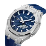 SKMEI 2243 Silicone Quartz Sports Men's Watch – Dial Color: Blue, Strap Color: Blue – Thumbnail 2
