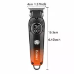 Kemei KM-1741 Professional Hair Clipper & Electric Trimmer – Color: Orange – Thumbnail 4