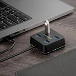 Yuanxin X-3205T Type-C Male to Quad USB Type-C Hub – Thumbnail 2