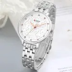 CURREN 9046 Stainless Steel Analog Watch For Women – Dial Color: White, Strap Color: Silver – Thumbnail 3