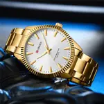 Curren 8425 Luxury Stainless Steel Waterproof Men's Watch – Dial Color: White, Strap Color: Gold – Thumbnail 5