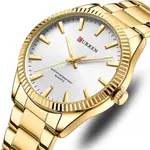 Curren 8425 Luxury Stainless Steel Waterproof Men's Watch – Dial Color: White, Strap Color: Gold – Thumbnail 3