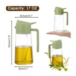 Sprayable And Pourable Oil Bottle Glass Kitchen Oil Dispenser – Thumbnail 5