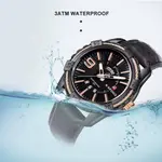 Naviforce NF9117L Comfortable Leather Strap Luxury Fashion and Sports Men's Watch – Dial Color: Bronze, Strap Color: Black – Thumbnail 3