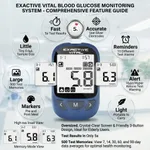 Exactive Vital Blood Glucose Meter – 5 Second Blood Sugar Testing Device – Thumbnail 3