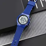 SKMEI 1980 Silicone Strap Digital Sporty Men's Watch – Dial Color: White, Strap Color: Blue – Thumbnail 3
