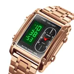 SKMEI 1868 Multiple Time Digital Analog Men's Watch – Dial Color: Rose, Strap Color: Rose – Thumbnail 2