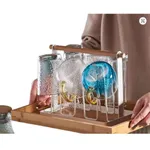 Stainless Steel 6 Glass Holder Mug Stand Rack – Thumbnail 4