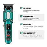 VGR V-900 Professional Hair & Beard Trimmer – Color: Green – Thumbnail 3