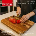 8 inchi by 12 inchi high quality Vietnam style wooden chopping board – Thumbnail 2