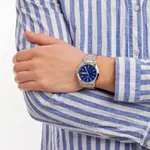 Casio MTP-1239D-1ADF Enticer Ion Plated Stainless Steel Strap Water Resistant Analog Men's Wristwatch – Dial Color: Blue, Strap Color: Silver – Thumbnail 6