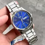 Casio MTP-1239D-1ADF Enticer Ion Plated Stainless Steel Strap Water Resistant Analog Men's Wristwatch – Dial Color: Blue, Strap Color: Silver – Thumbnail 5