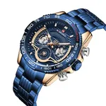 NAVIFORCE NF9185 Stainless Steel Chronograph Men's Watch – Dial Color: Blue, Strap Color: Blue – Thumbnail 2