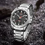 NAVIFORCE NF9161 Stainless Steel Analog Men's Watch – Dial Color: Black, Strap Color: Silver – Thumbnail 3