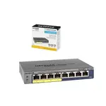 Netgear GS108PE 8-Port Pro Safe Gigabit Manage Plus Network Switch – Thumbnail 1