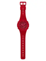 Casio GA-2100-1A DR BK G-Shock Men's Multifunctional Backlit Sports Analog Digital Wristwatch – Dial Color: Red, Strap Color: Red – Thumbnail 3