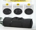 Vorspack 24 Inches Foldable & Lightweight Gym Bag for Men – Color: Black – Thumbnail 3