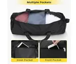 Vorspack 24 Inches Foldable & Lightweight Gym Bag for Men – Color: Black – Thumbnail 2