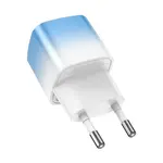 Hoco C101A 20W PD Ice Blue Fast Charger with Type-C to Lightning Cable – Thumbnail 3