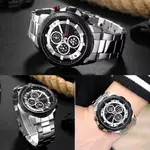 Curren 8323 Luxury Quartz Stainless Steel Chronograph Men's Watch – Dial Color: Silver, Strap Color: Silver – Thumbnail 4