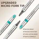QIC Eyebrow Pencil with 4 Tip Microblade Eyebrow Pen Waterproof & Smudge-Proof Dark Brown – Thumbnail 5