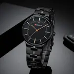 Curren 8321 High Quality Stainless Steel Waterproof Analog Men's Watch – Dial Color: Black, Strap Color: Black – Thumbnail 2