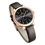 NAVIFORCE 5024 Casual PU Leather Waterproof Quartz Women's Watch – Dial Color: Rose, Strap Color: Black – Thumbnail 3