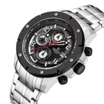 NAVIFORCE NF8056 Stylish and Trendy Men’s Watch – Dial Color: Black, Strap Color: Silver – Thumbnail 2