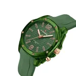 Naviforce 6103 Analog Silicone Strap Casual Men's Watch – Dial Color: Green, Strap Color: Green  – Thumbnail 2
