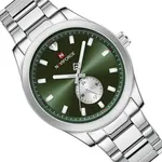 NAVIFORCE NF9231 High Quality Stainless Steel Waterproof Analog Men's Watch – Dial Color: Green, Strap Color: Silver – Thumbnail 2