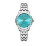 NAVIFORCE NF5032 Stainless Steel Analog Watch For Women – Dial Color: Sky Blue, Strap Color: Silver – Thumbnail 1