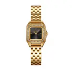 SKMEI 2181 Dial Quartz Elegant Stainless Steel Waterproof Women Watch – Dial Color: Black, Strap Color: Gold  – Thumbnail 1
