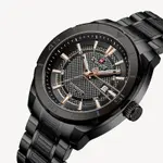 Naviforce NF9210 Luxury Stainless Steel Quartz Analog Men's Watch – Dial Color: Black, Strap Color: Black – Thumbnail 3