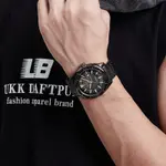 Naviforce NF9210 Luxury Stainless Steel Quartz Analog Men's Watch – Dial Color: Black, Strap Color: Black – Thumbnail 4