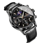 Poedagar 882L Luxury Sports Waterproof Luminous Watch For Men – Dial Color: Black, Strap Color: Black – Thumbnail 2