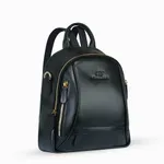 Oxford Expression Multi-Pocket PU Leather Women’s Backpack – Color: Black – Thumbnail 2