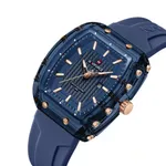 Naviforce 7124 Waterproof Comfortable Silicone Strap Quartz Sports Women Watch – Dial Color: Blue, Strap Color: Blue – Thumbnail 2