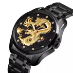 SKMEI 9193 Stainless Steel Fashion Business Men's Watch – Dial Color: Black, Strap Color: Black – Thumbnail 2