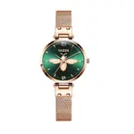 OLEVS 6895L PU Leather Analog Luxury Quartz Watch For Women – Dial Color: Green, Strap Color: Gold  – Thumbnail 1