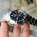 CASIO MTP-E500D-1AV Heavy Duty Stainless Steel Silver Waterproof Chronograph Men's Watch – Dial Color: Black, Strap Color: Silver – Thumbnail 5