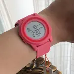 SKMEI 1206 Ultrathin Digital PU Leather Luminous Kid's Watch – Dial Color: Black, Strap Color: Pink – Thumbnail 2