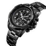 Skmei 1499 Stainless Steel Digital Display Men's Watch – Dial Color: Black, Strap Color: Black – Thumbnail 2
