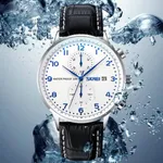 Skmei 9301 Leather Quartz Stainless Steel Men's Watch – Dial Color: Blue, Strap Color: Black – Thumbnail 4