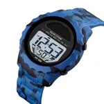 SKMEI 1585 Digital Waterproof Solar Power Digital Men's Watch – Dial Color: Black, Strap Color: Blue – Thumbnail 2