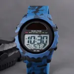 SKMEI 1585 Digital Waterproof Solar Power Digital Men's Watch – Dial Color: Black, Strap Color: Blue – Thumbnail 3